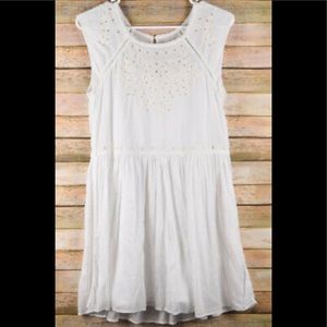 American Eagle White Eyelet Dress, M